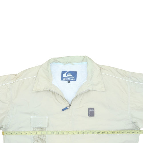 Quiksilver Mens Beige XL Lightweight Windbreaker Jacket
