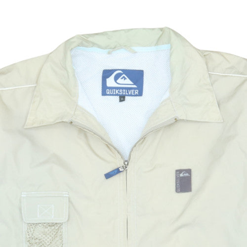 Quiksilver Mens Beige XL Lightweight Windbreaker Jacket