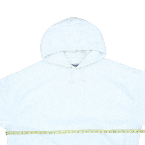 Champion Mens White 2XL Pullover Fleece Hoodie Sweatshirt