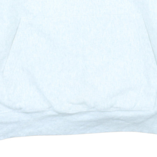 Champion Mens White 2XL Pullover Fleece Hoodie Sweatshirt