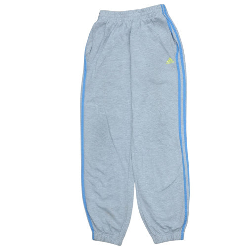 Adidas Boys Grey Jogger Trousers 13-14 Years Essentials Performance Cotton Blend