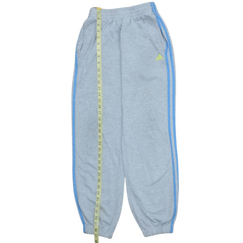 Adidas Boys Grey Jogger Trousers 13-14 Years Essentials Performance Cotton Blend