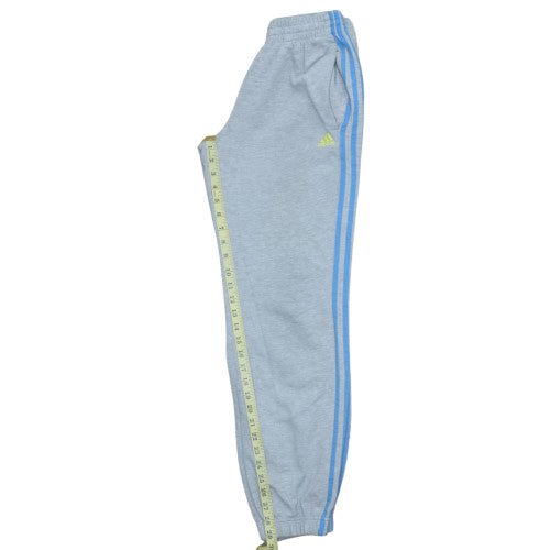 Adidas Boys Grey Jogger Trousers 13-14 Years Essentials Performance Cotton Blend
