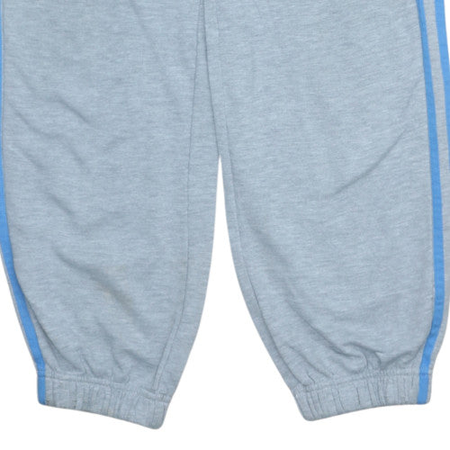 Adidas Boys Grey Jogger Trousers 13-14 Years Essentials Performance Cotton Blend