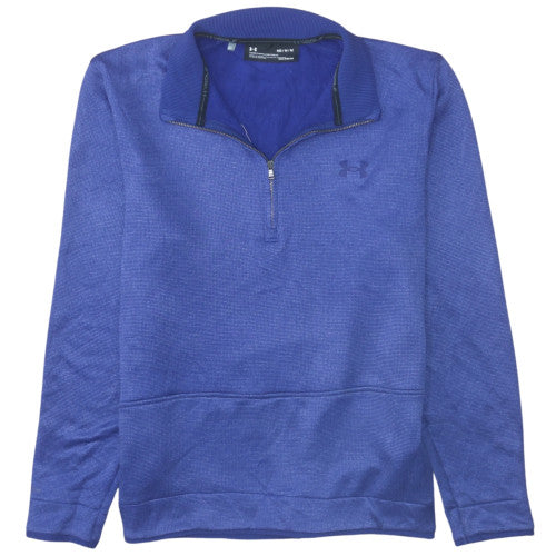 Under Armour Men's Blue Medium 1/4 Zip ColdGear Sweatshirt