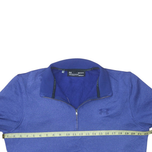 Under Armour Men's Blue Medium 1/4 Zip ColdGear Sweatshirt