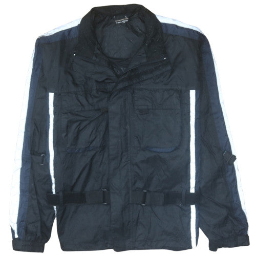 Explorer Men's Black L Waterproof Belted Motorcycle Jacket