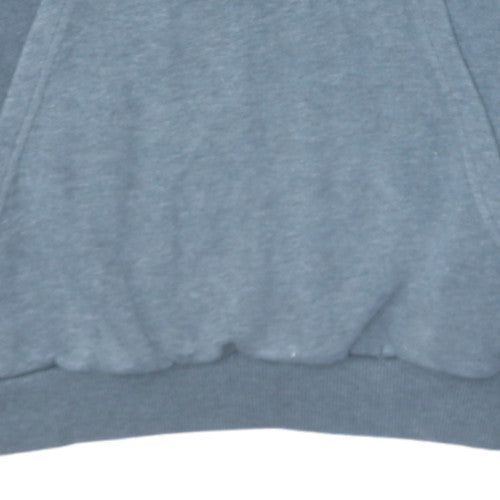 Adidas Boys Grey Pullover Hoodie 11-12 Years Logo Graphic Jumper