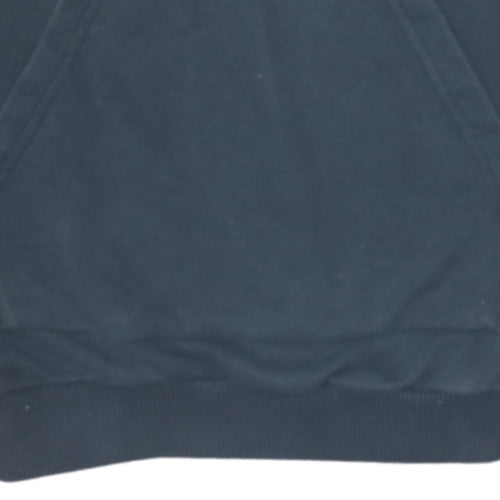 Adidas Womens Black XS Pullover Hoodie with Logo Print