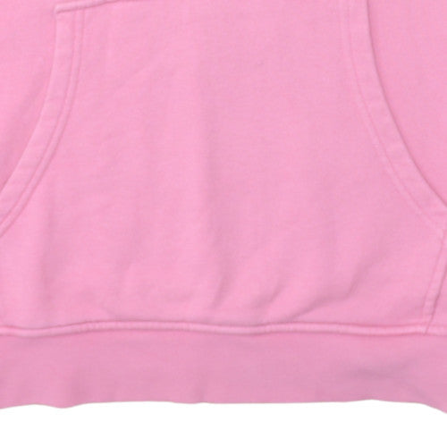 Adidas Womens Pink Pullover Hoodie Size 16 Logo Sweatshirt