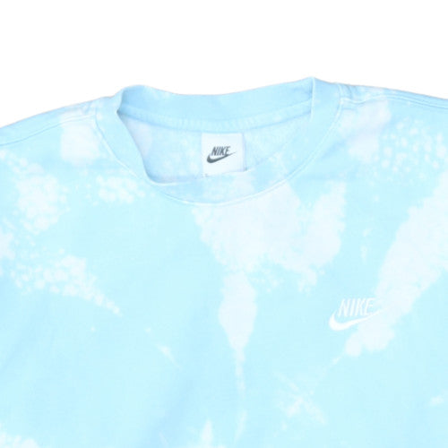 Nike Women’s Blue Tie Dye Crew Neck Sweatshirt Medium