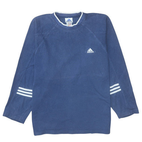 Adidas Men's Blue Crew Neck Pullover Sweatshirt Size M