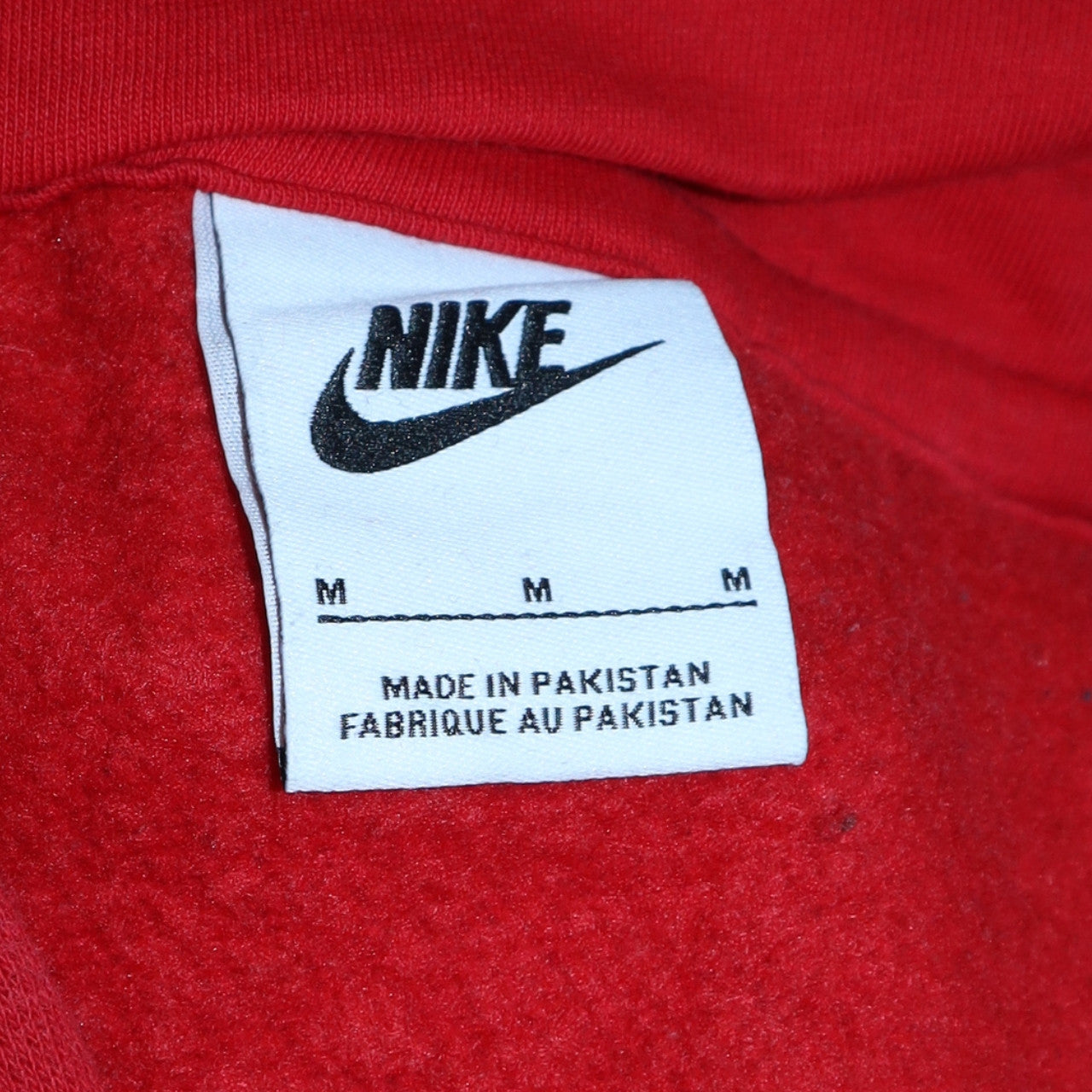 Nike Women Red Pullover Hoodie Medium Hooded Sweatshirt Casual