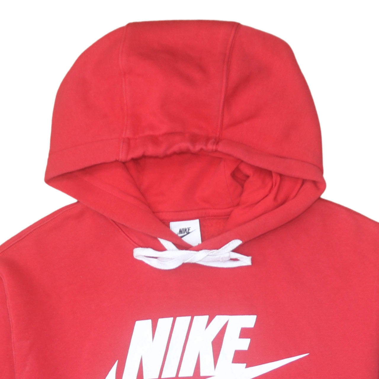 Nike Women Red Pullover Hoodie Medium Hooded Sweatshirt Casual