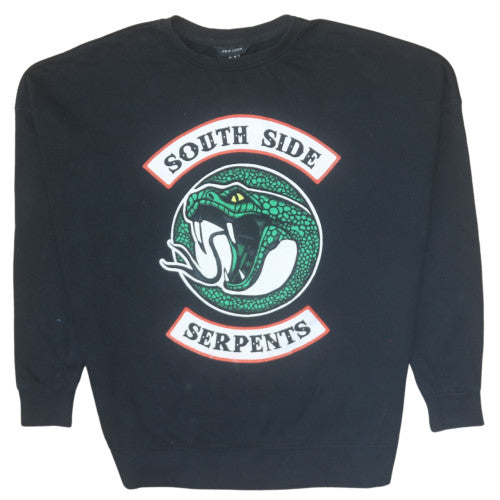 New Look Womens Black South Side Serpents Graphic Pullover Sweatshirt Size 14