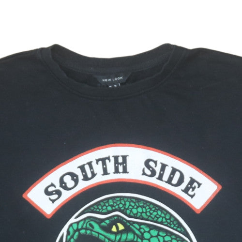 New Look Womens Black South Side Serpents Graphic Pullover Sweatshirt Size 14