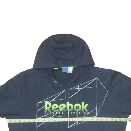 Reebok Men's Black XL Pullover Hoodie Fitness Graphic Fleece
