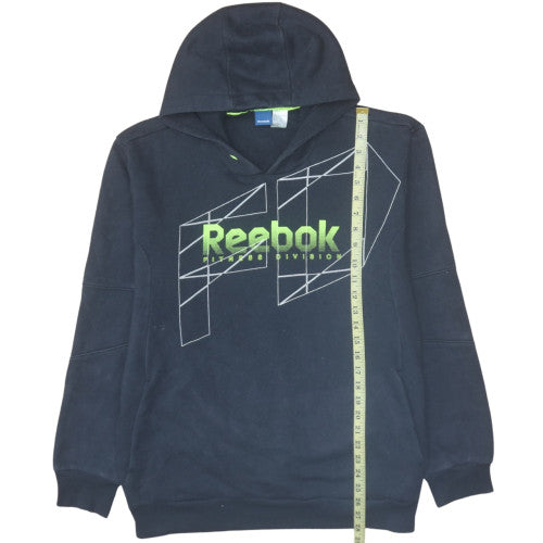 Reebok Men's Black XL Pullover Hoodie Fitness Graphic Fleece