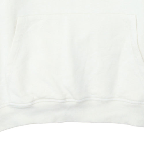 H&M Disney Women's White Pullover Hoodie XS Mickey Graphic Sweatshirt