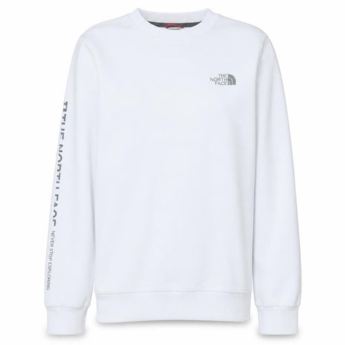 The North Face Womens White Crew Neck Sweatshirt XS Relaxed Fit