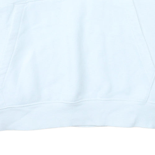 Nike Men's White Pullover Hoodie M Sports Graphic Fleece Sweatshirt