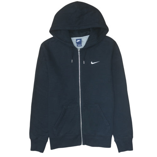 Nike Men's Black Full Zip Hoodie Large Fleece Pullover Sweatshirt