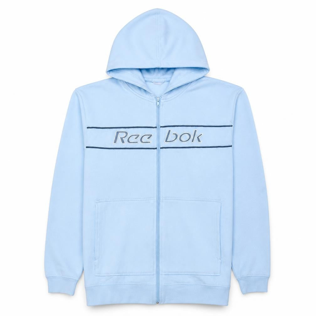 Reebok Men’s Blue Full Zip Hoodie Size M Sports Fleece