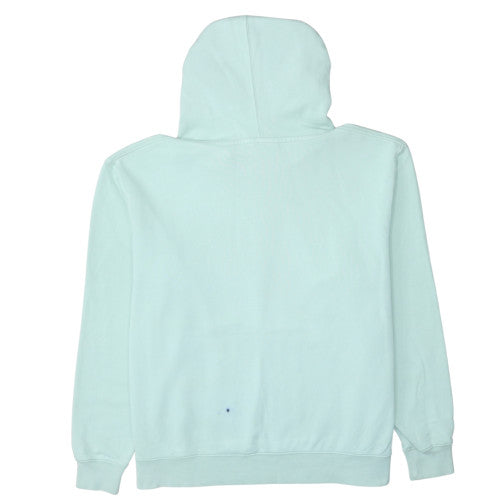Nike Women's Mint Green Pullover Hoodie L Cotton Logo Sweatshirt