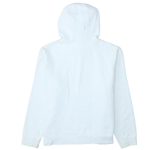 FILA Mens White Pullover Hoodie M Graphic Logo Sweatshirt