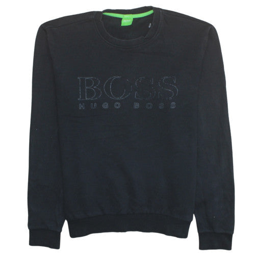Hugo Boss Men's Black Modern Fit Crew Neck Sweatshirt Size M