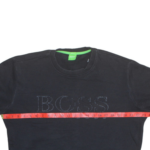 Hugo Boss Men's Black Modern Fit Crew Neck Sweatshirt Size M