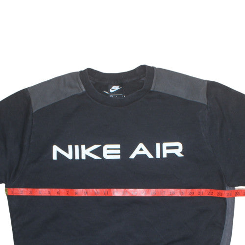 Nike Men's Black Air Pullover Sweatshirt Size L Crew Neck Fleece