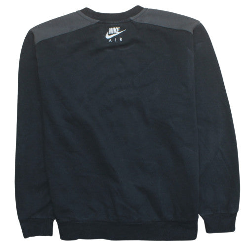 Nike Men's Black Air Pullover Sweatshirt Size L Crew Neck Fleece