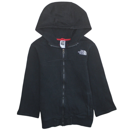 The North Face Boys Black Full Zip Hoodie L/G Cotton Blend Casual