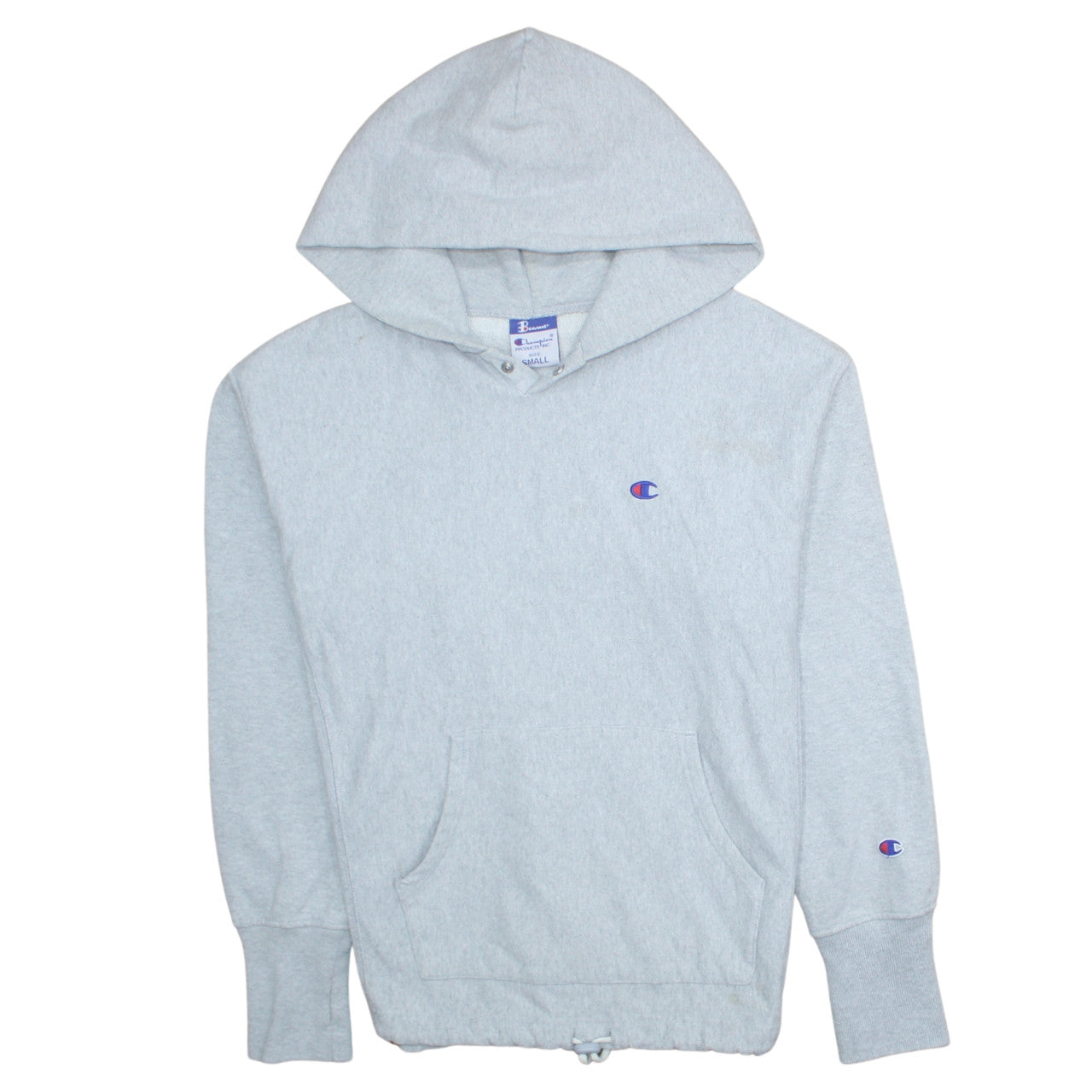 Champion Mens Grey Small Pullover Hoodie Sweatshirt