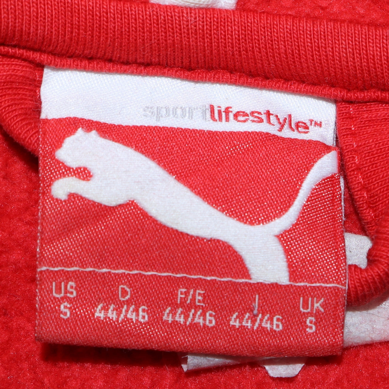 Puma Men Red Full Zip Hoodie S Fleece Regular Sportswear