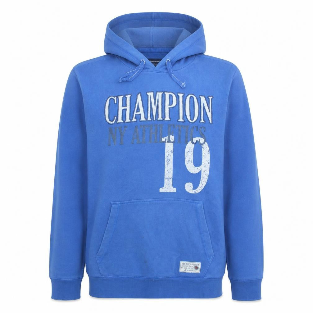 Champion Men's Blue Pullover Hoodie 2XL Athletic Fleece Sweatshirt
