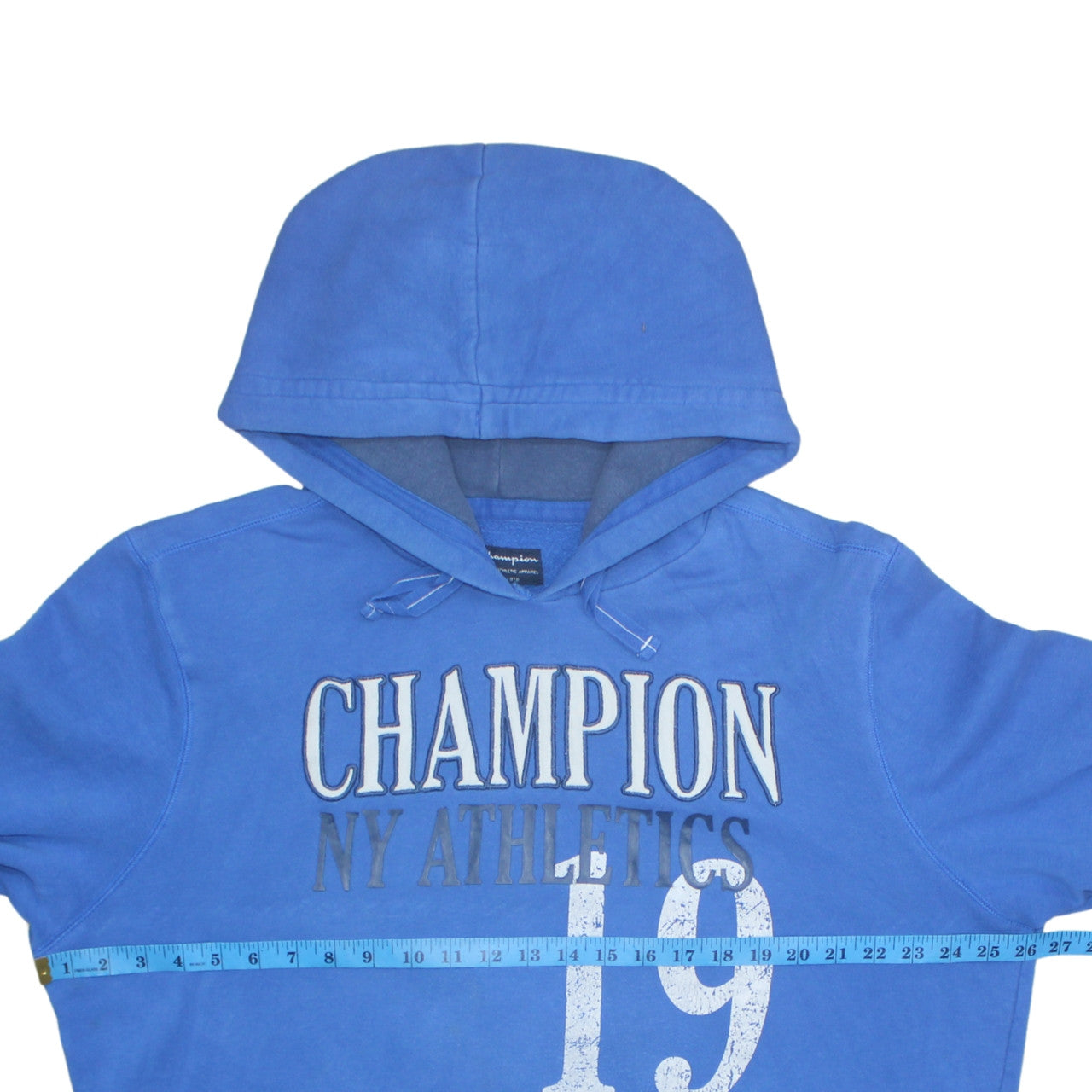 Champion Men's Blue Pullover Hoodie 2XL Athletic Fleece Sweatshirt