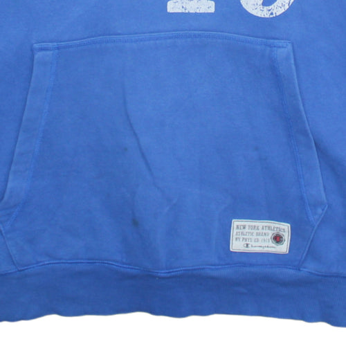 Champion Men's Blue Pullover Hoodie 2XL Athletic Fleece Sweatshirt