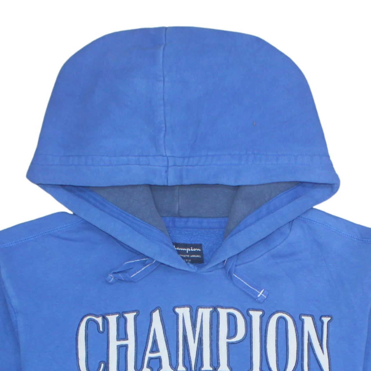 Champion Men's Blue Pullover Hoodie 2XL Athletic Fleece Sweatshirt