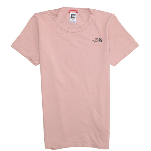 The North Face Womens Pink XS Basic Short Sleeve Cotton T-Shirt