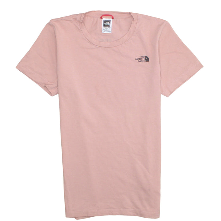 The North Face Womens Pink XS Basic Short Sleeve Cotton T-Shirt