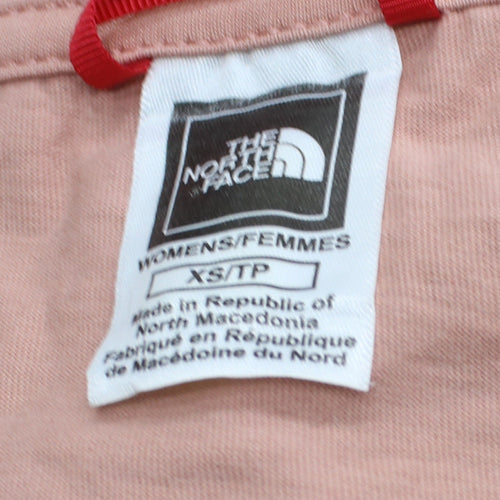 The North Face Womens Pink XS Basic Short Sleeve Cotton T-Shirt