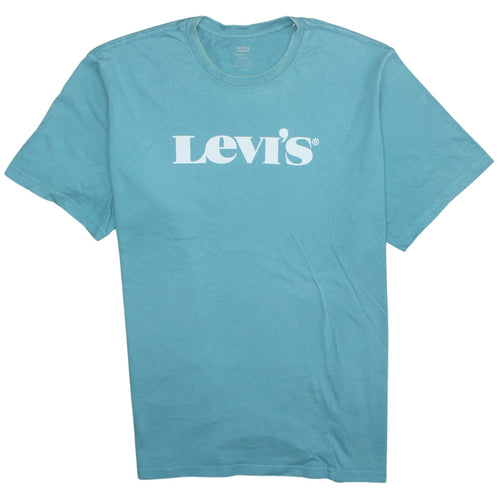 Levi's Men's Blue Relaxed Fit Graphic Logo Cotton T-Shirt XL