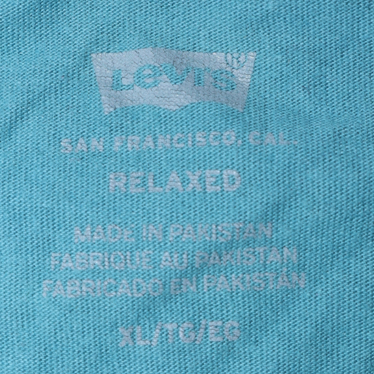 Levi's Men's Blue Relaxed Fit Graphic Logo Cotton T-Shirt XL