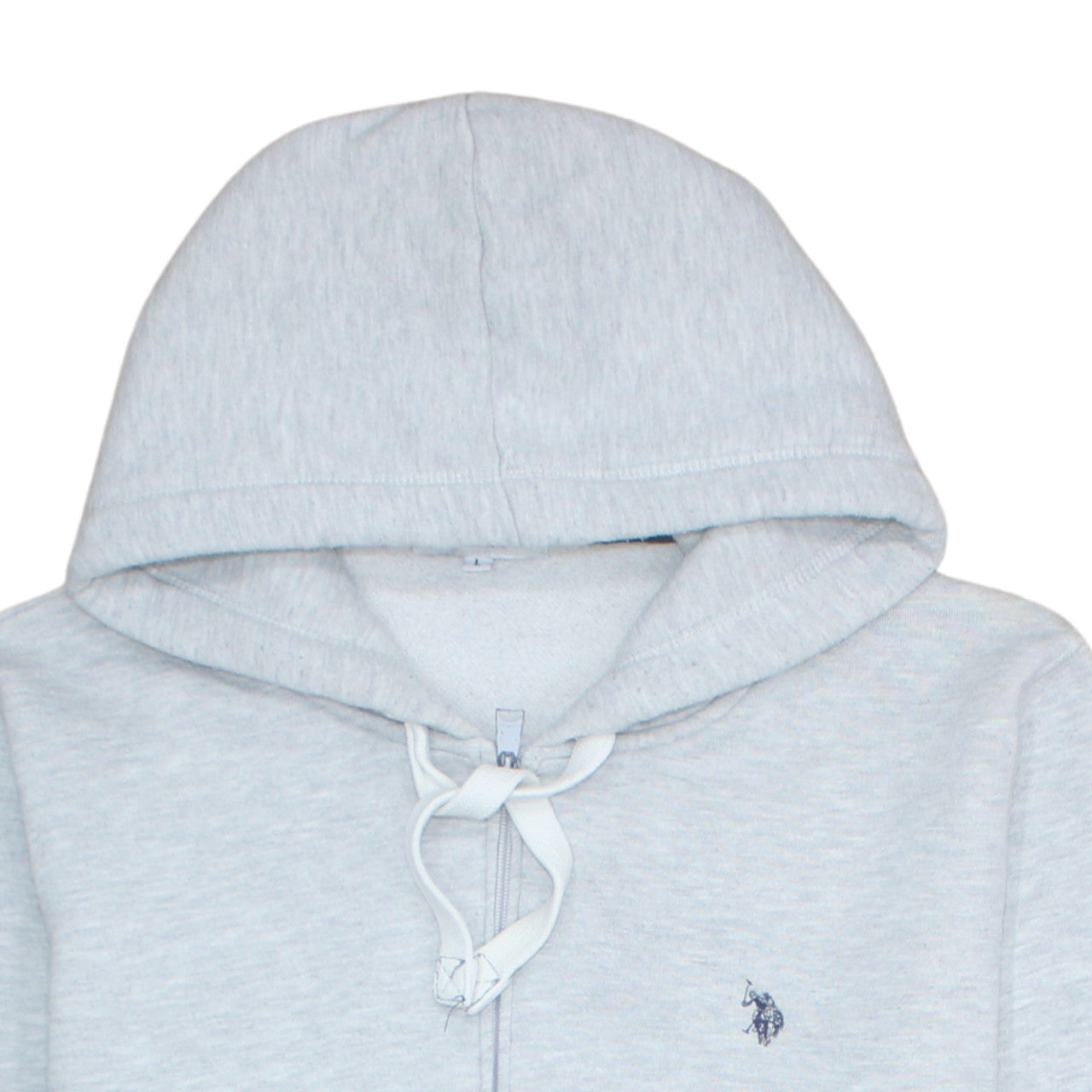 U.S. Polo Assn. Men's Grey Full Zip Hoodie Size L Casual Fleece