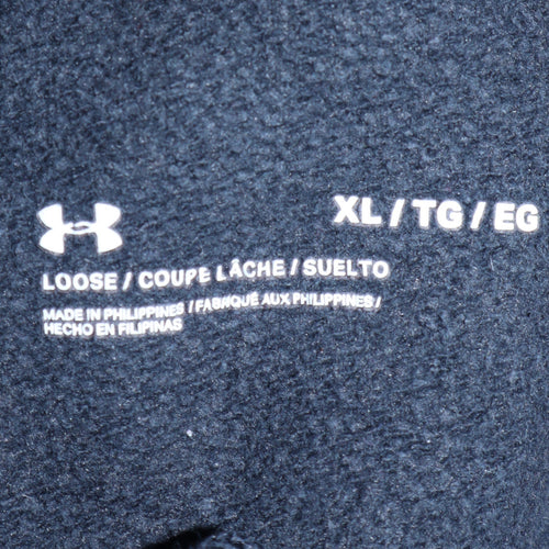 Under Armour Men's Black XL Pullover Hoodie Fleece Loose Fit Sweatshirt