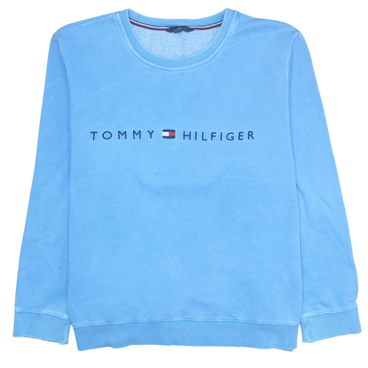 Tommy Hilfiger Men's Blue 2XL Pullover Sweatshirt Classic Logo Crew Neck