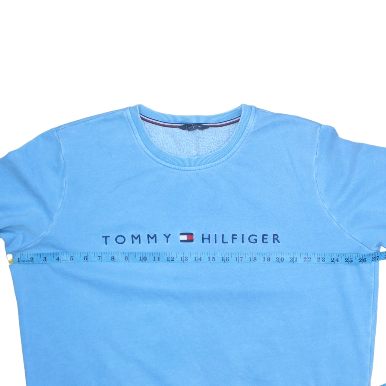 Tommy Hilfiger Men's Blue 2XL Pullover Sweatshirt Classic Logo Crew Neck