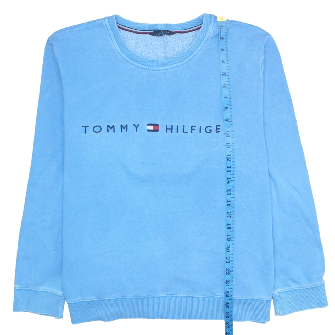 Tommy Hilfiger Men's Blue 2XL Pullover Sweatshirt Classic Logo Crew Neck